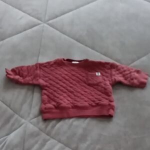 CARTER'S Quilted Maroon Sweatshirt